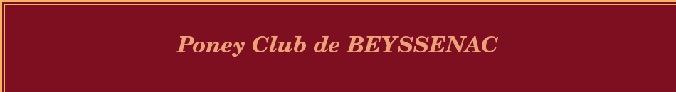 Poney Club de BEYSSENAC